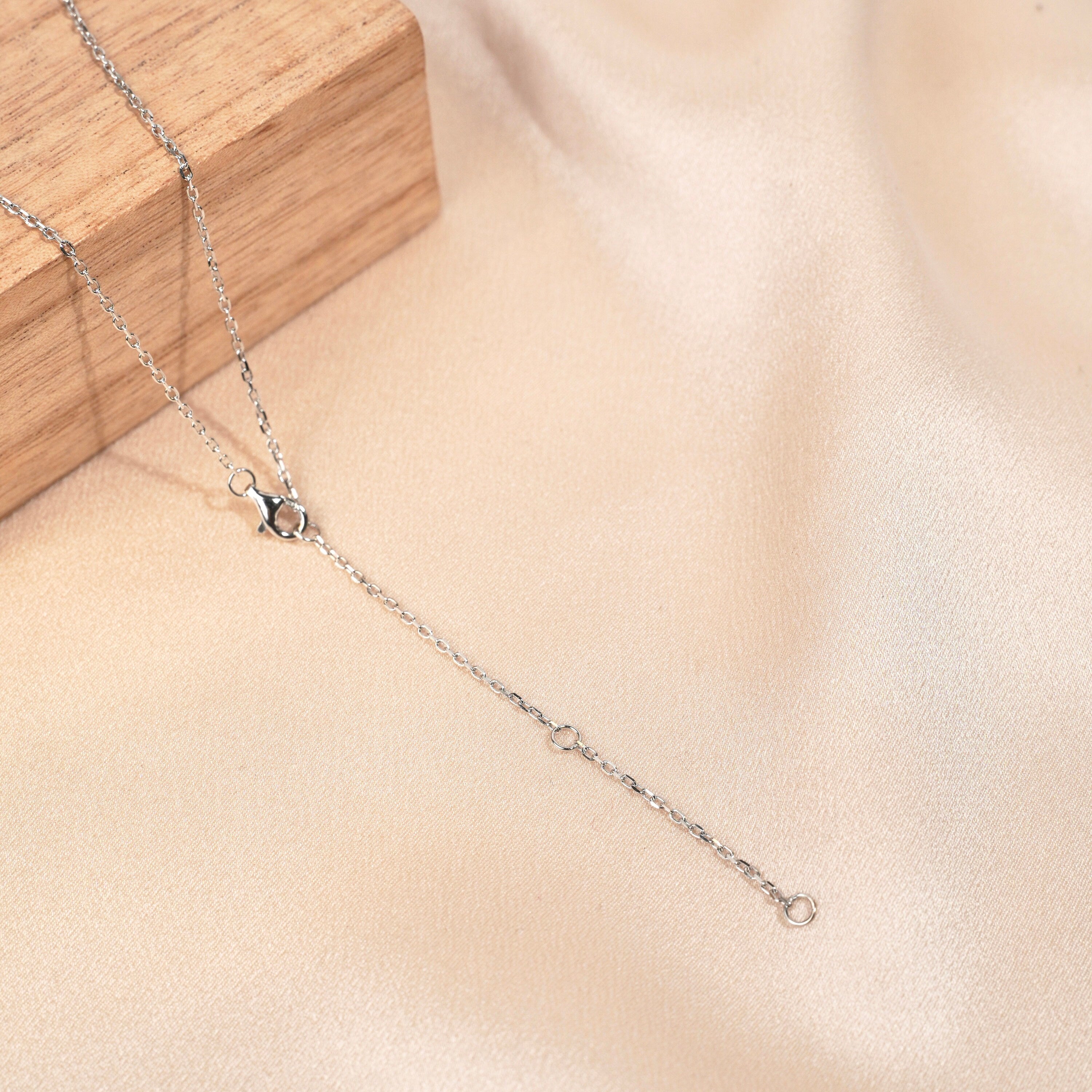 Collier plaqué or 18 carats pendentif rond oxyde de zirconium / Cadeau femme