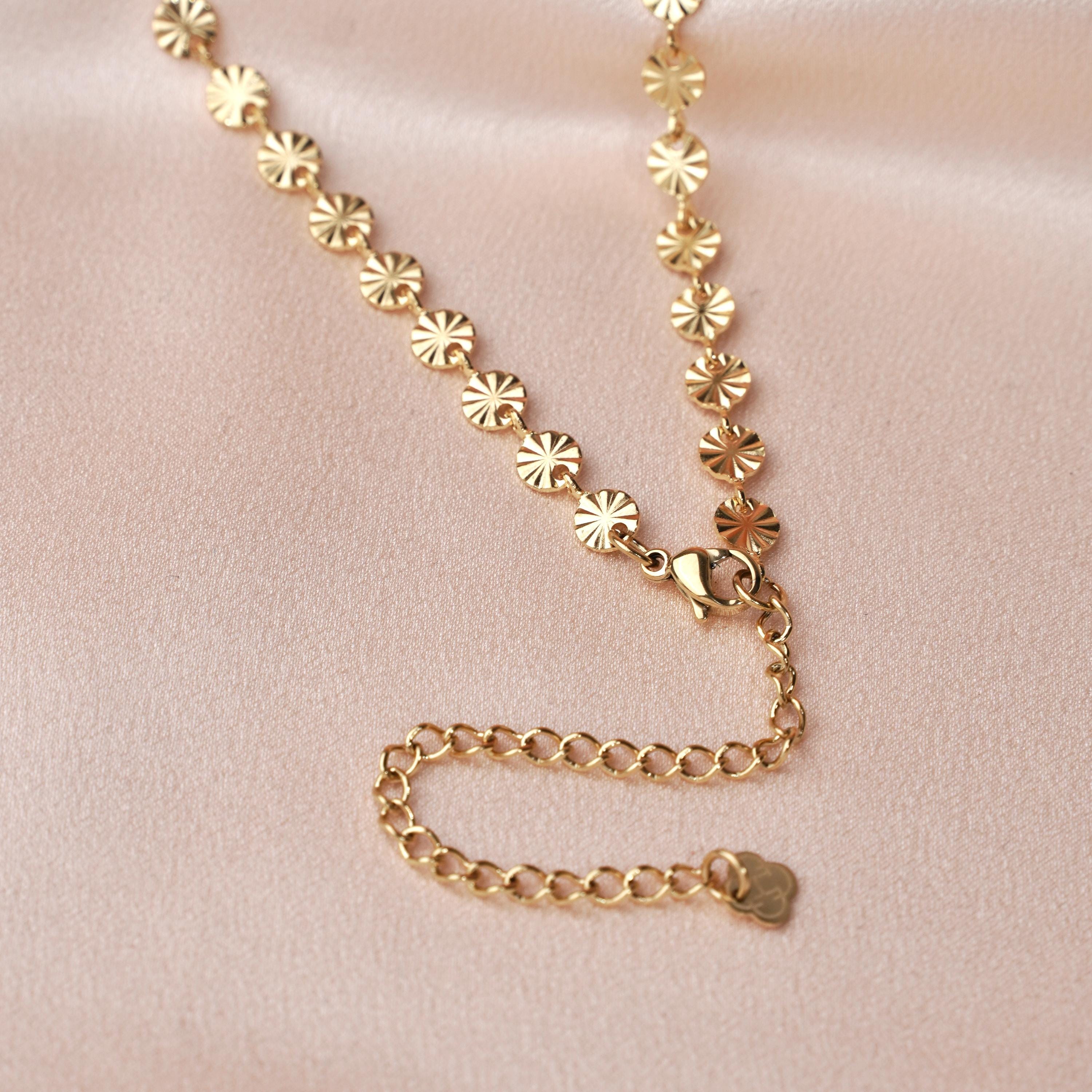 Collier acier inoxydable pendentifs ronds