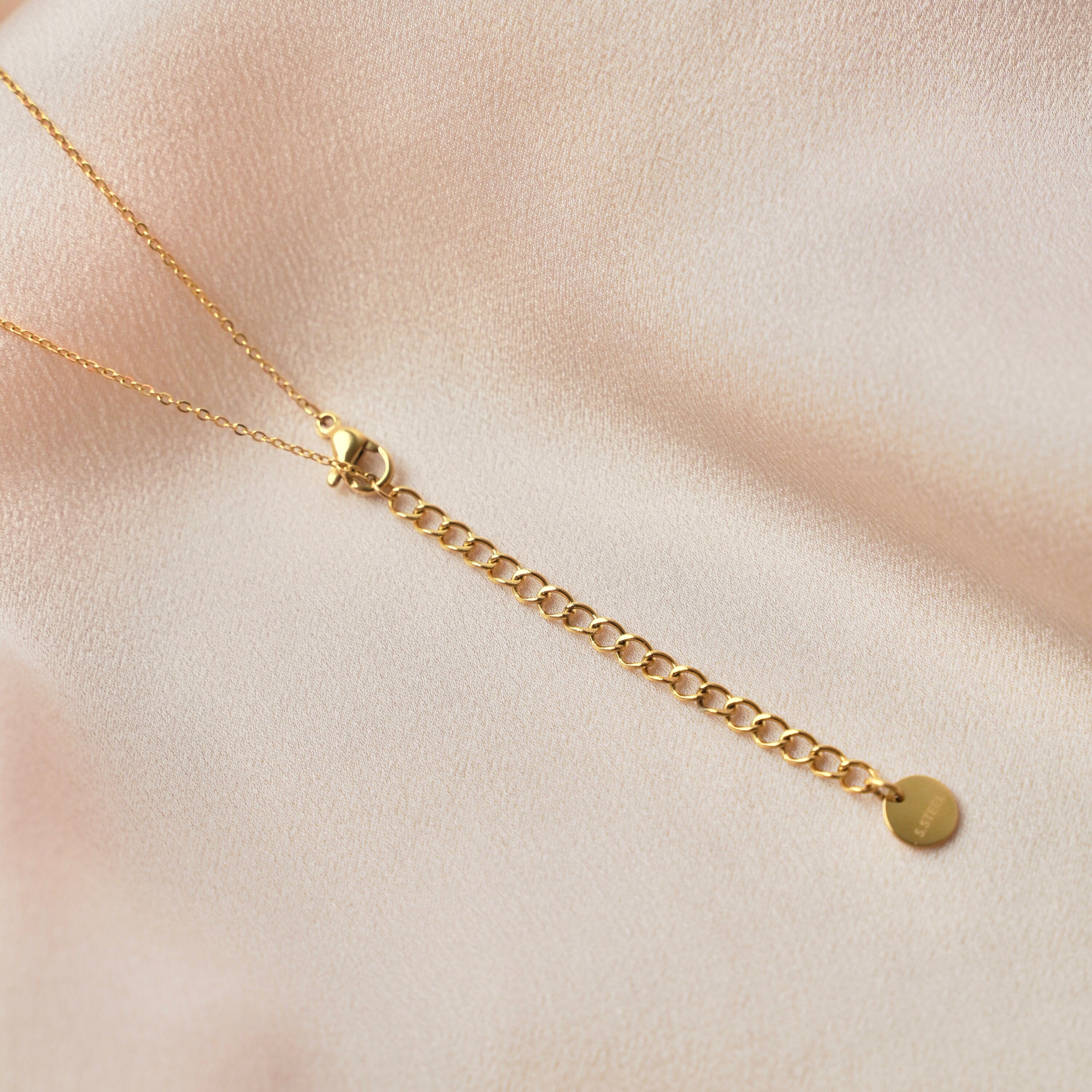 Collier acier inoxydable pierre amazonite bleu givré / Collier femme pendentif pierre semi précieuse